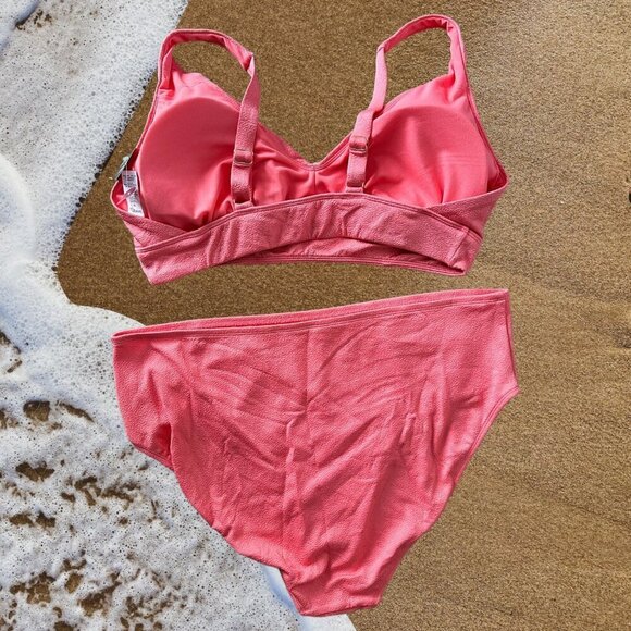 NWT George Plus 2-Piece Bikini in Coral - Size XXL/2X - Picture 2 of 11